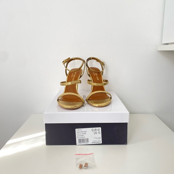Kurt geiger heel sandals in gold. NWT - Picture 3 of 6